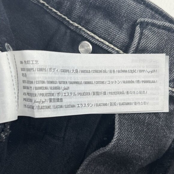 Abercrombie Fit Jeans Mens 30x32 (30x30) Black Skinny Tapered Stretch Distressed - Picture 7 of 8